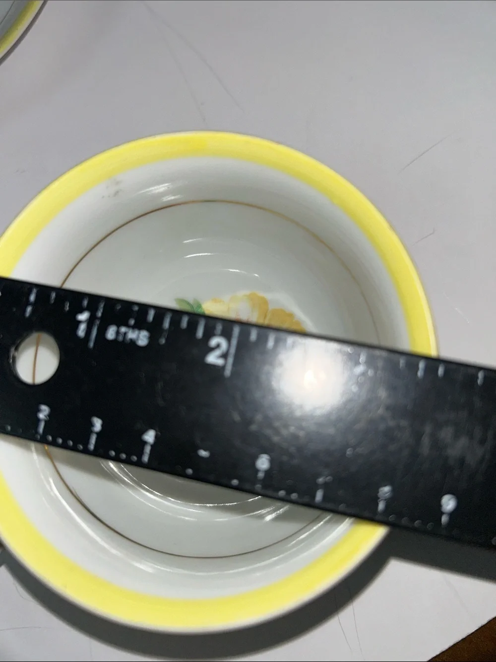 Hand Painted Floral Print Teacup and Saucer Marked Japan Cottage core Style